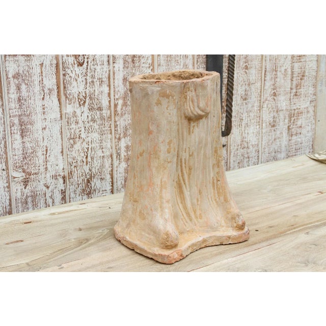 Ceramic Vintage Terracotta Tang Style Statue For Sale - Image 7 of 9