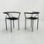 Metal Vintage Poltroncina Chairs by Maurizio Peregalli for Zeus Noto, 1980s, Set of 4 For Sale - Image 7 of 11