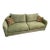1980s Directional Sofa in Green Velvet Modern For Sale