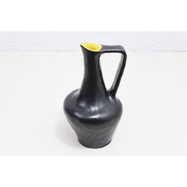 Enamelled Stoneware Pitcher, France, 1970s For Sale - Image 11 of 11