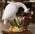 Ceramic Mid-Century Italian Majolica Swan Cachepot Planter With Barbotine Decor For Sale - Image 7 of 10