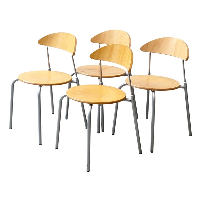 Stackable Round Studio Chair from Bemefa, 1990s For Sale