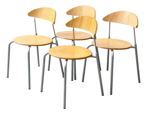 Stackable Round Studio Chair from Bemefa, 1990s