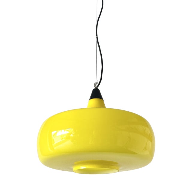 Mid-Century L114 Murano Ceiling Lamp by Oreste Vistosi and Peter Peltzel for Vetreria Vistosi, 1960s For Sale