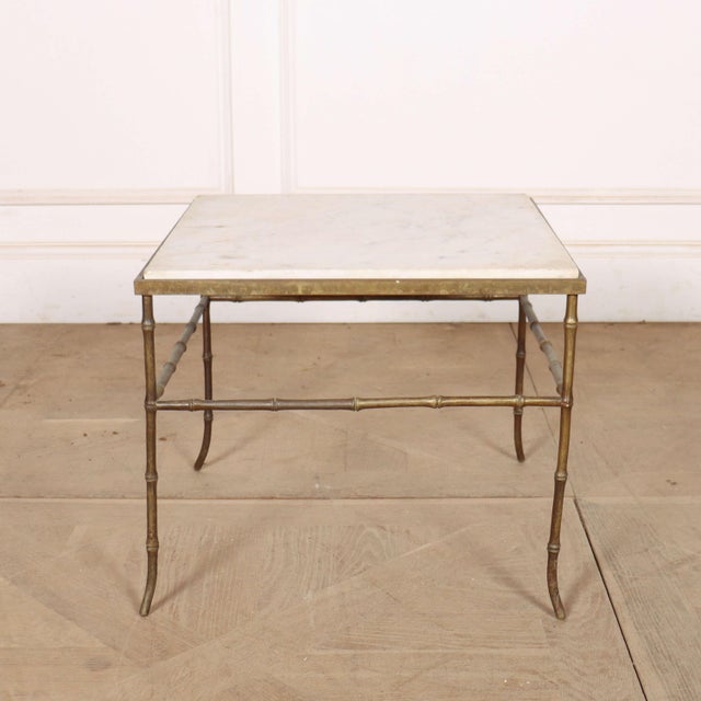 French Faux Bamboo Lamp Table, 1920s For Sale - Image 9 of 9