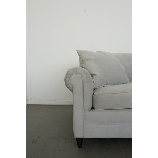 Ralph Lauren Home Velvet Roll Arm Sofa For Sale - Image 9 of 13