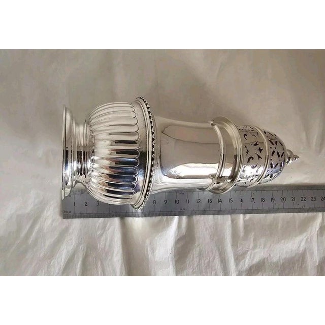 Edwardian Sterling Silver Sugar Caster from S.W. Smith & Co, London, 1906 For Sale - Image 17 of 18