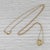 Modern 0.16ctw Diamond Button Pendant Necklace 18k Yellow Gold 20-22" Cable Chain For Sale - Image 3 of 6