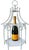 An architectural centerpiece with a striking pagoda silhouette, this large white painted-metal lantern combines faux...