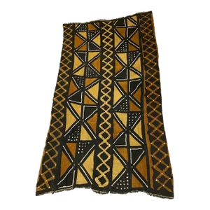 African Bogolan Mud Cloth Textile 67" H by 36" W