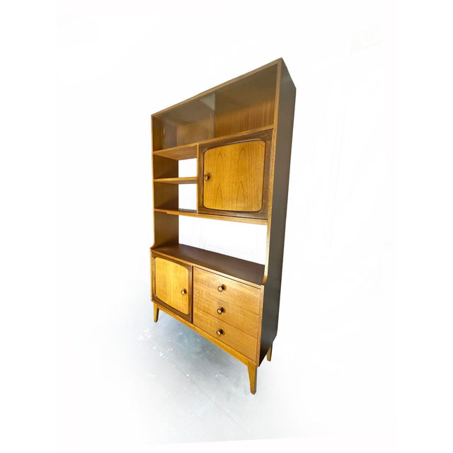 Vintage Stateroom Teak Room Divider and Display Cabinet from Stonehill, 1960s For Sale - Image 9 of 17