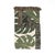 This monstera leaf woven throw blanket features oversized tropical foliage in deep teal and olive green with muted ochre...
