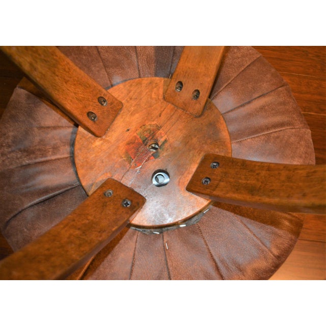 1950s Vintage Bentwood Swivel Stool For Sale - Image 9 of 10