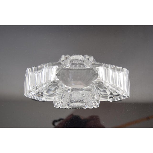 Vintage Cut Crystal Glass Vase from Glasswork Novy Bor, 1950s For Sale - Image 10 of 12