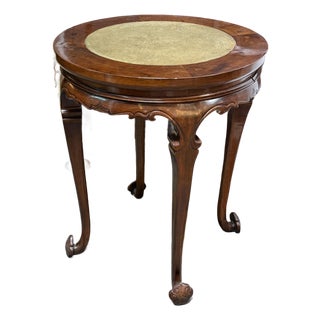 19th Century Marble Top Lingzhi Fungus Side Table For Sale
