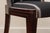 Black 1930s Set of Six French Walnut Art Deco Dining chairs For Sale - Image 8 of 10