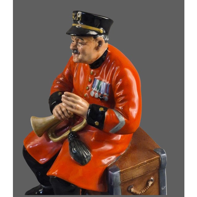 Red Vintage Royal Doulton Figurine "Past Glory" For Sale - Image 8 of 9
