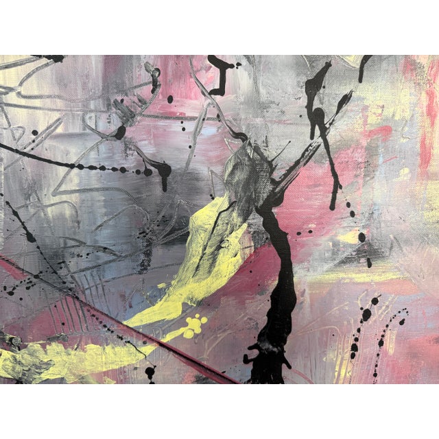 Late 20th Century Signed Abstract Painting by Dennis Sakelson - Acrylic on Cavas For Sale In New York - Image 6 of 9