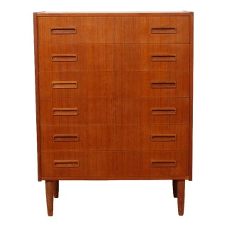 Vintage Danish Chest of Drawers in Teak For Sale