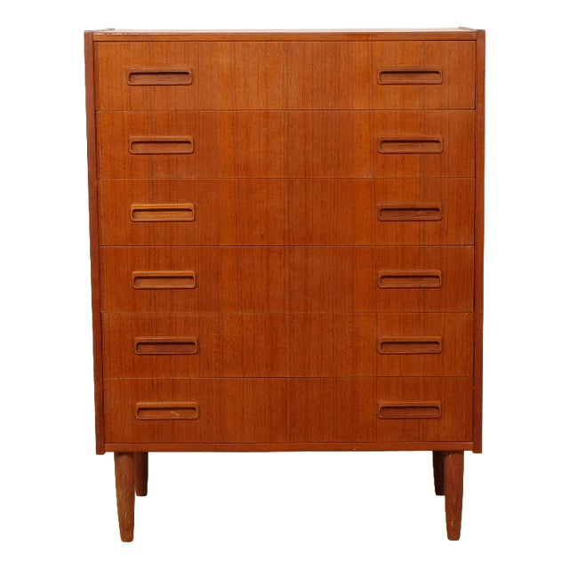 Vintage Danish Chest of Drawers in Teak For Sale