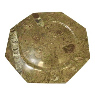 Orthoceras Fossil Octagon Plate For Sale