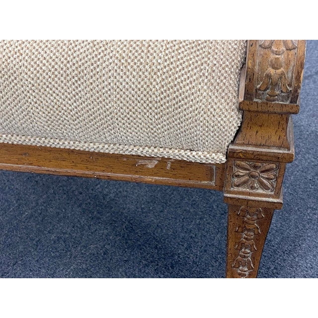 Late 20th Century French Empire Style Carved Dolphin Chairs, a Pair, Neoclassical, Regency For Sale - Image 9 of 12