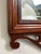 Wood Baker Georgian Chippendale Carved Mahogany Wall Mantel Mirror Fretwork Crest For Sale - Image 7 of 11