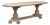 French Mid-Century Oval Trestle Table ~ Stripped Solid Oak For Sale