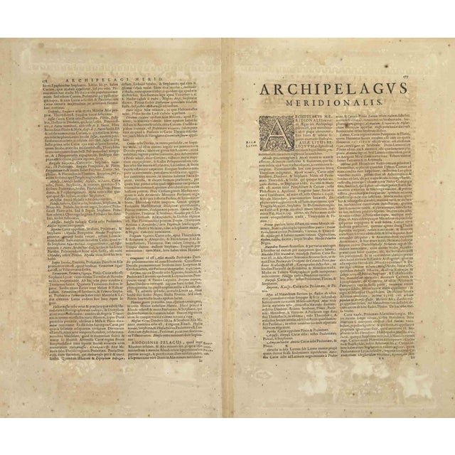 Antique Map - Archipela Meridionalis is an antique map realized in 1650 by Johannes Janssonius (1588-1664). The Map is...