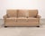 2000 - 2009 Three Seat Rolled-Arm Sofa and Ottoman in Camel Velvet Us Made For Sale - Image 5 of 18