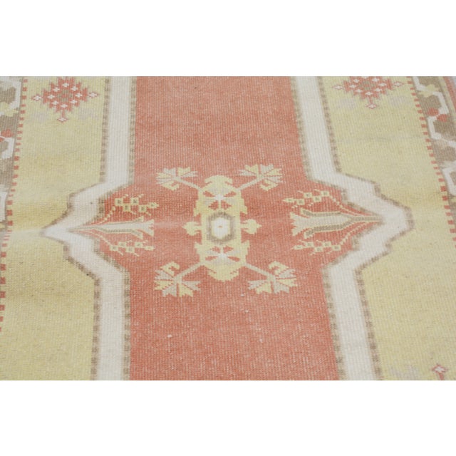 Turkish Vintage Turkish Anatolian Hand Knotted Wool Rug, 2'5X10 For Sale - Image 3 of 6