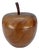 Mid 20th Century Carved Wood Apple Trinket Box Container For Sale