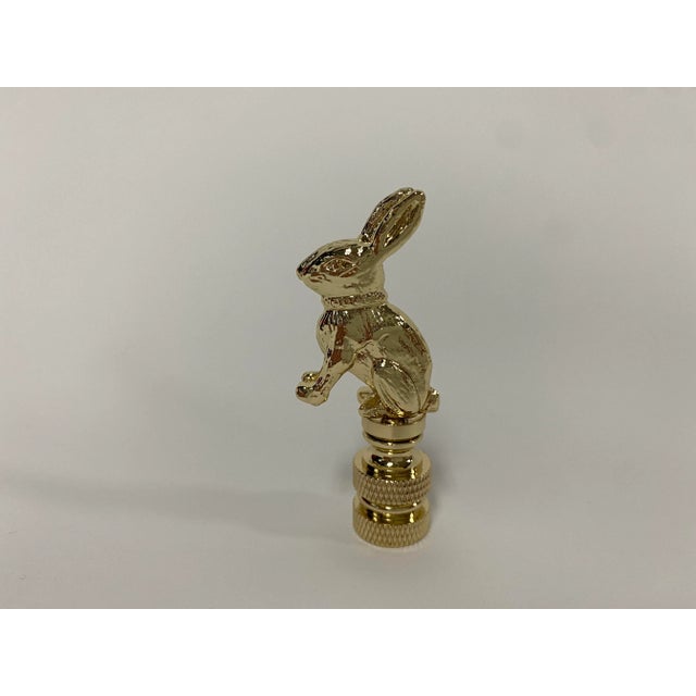 Brass Bunny Lamp Finials Pair Chairish