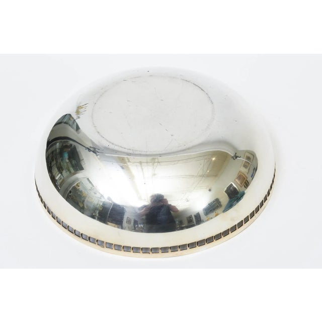 Silver Vintage Richard Meier for Swid Powell Silver-Plate Skyscraper Large Bowl 90's Italian For Sale - Image 8 of 10