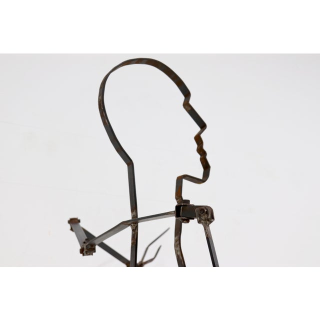 Gray Steel Mannequin Art Work, 1970s For Sale - Image 8 of 15