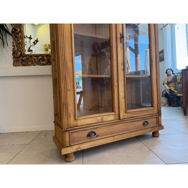 Antique Farmhouse Display Cabinet For Sale - Image 7 of 11
