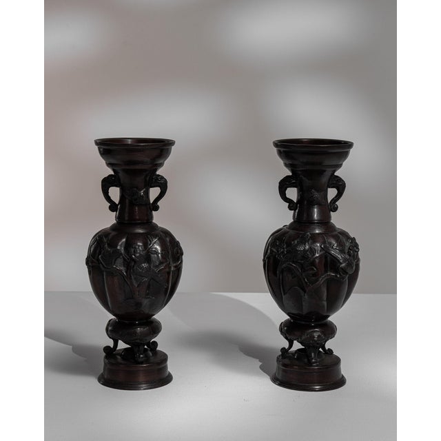 Early 20th Century Japan Brass Bronze Vase For Sale - Image 15 of 15