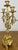 Vintage French Brass Ornate Candleholders, Set of 2 For Sale - Image 9 of 13