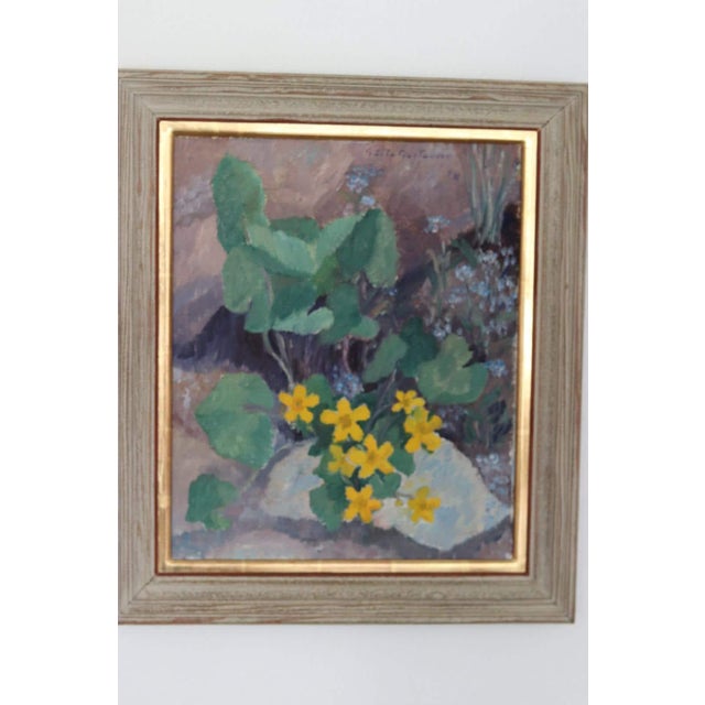 Gösta Gustavson, Bloomer, 1960s, Oil on Panel, Framed For Sale - Image 9 of 16