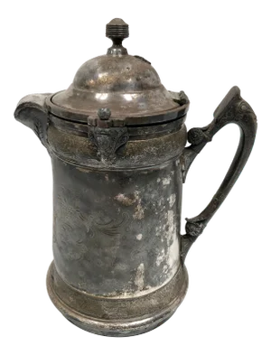 1920s Art Nouveau Silverplate Ice Water Pitcher