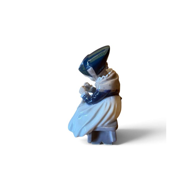 Porcelain Girl Figurine from Royal Copenhagen, Denmark, 1960s For Sale - Image 3 of 6