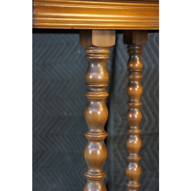 Antique Jacobean Style Walnut Burl Octagonal Parlor Side Accent Table For Sale - Image 4 of 15
