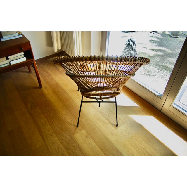 1950s Sun Lounger in Rattan from Abraham and Dirk Jan Roi, France, 1950s For Sale - Image 5 of 13