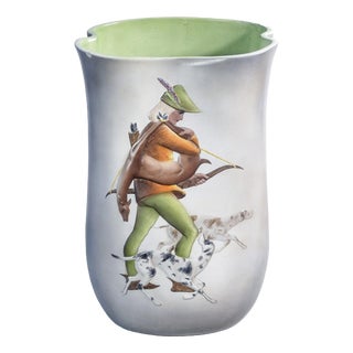 Ceramic Robin Hood Umbrella Stand from C.I.A. Manna, 1950s For Sale