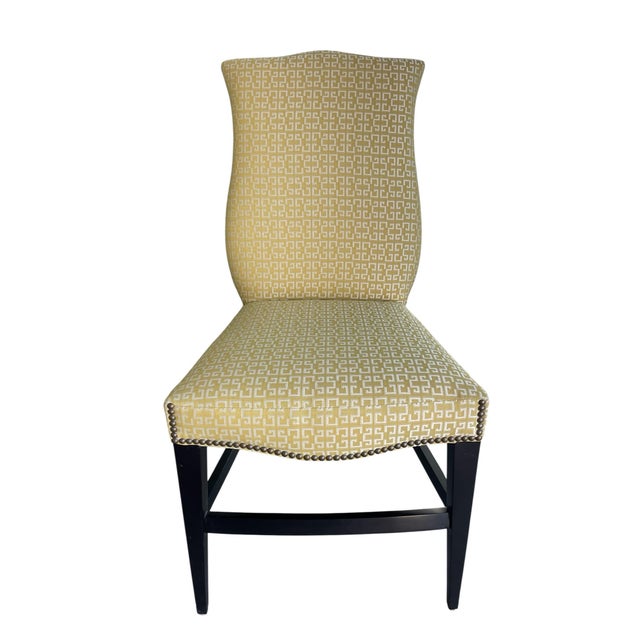 Vanguard Furniture Vanguard Furniture Citrine Greek Key Upholstered Dining Chairs, Set of 8 For Sale - Image 4 of 11