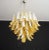 Italian Murano Style Chandelier, 53 Caramel Lattimo Glass Petals, Mazzega Style For Sale In Los Angeles - Image 6 of 12