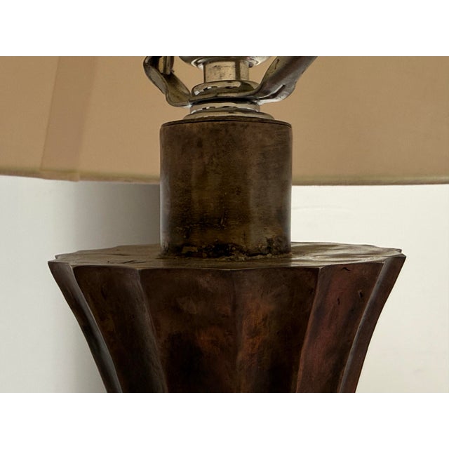 Bronze Robert Kuo for McGuire Diva Table Lamp, Late 20th Century For Sale - Image 8 of 12