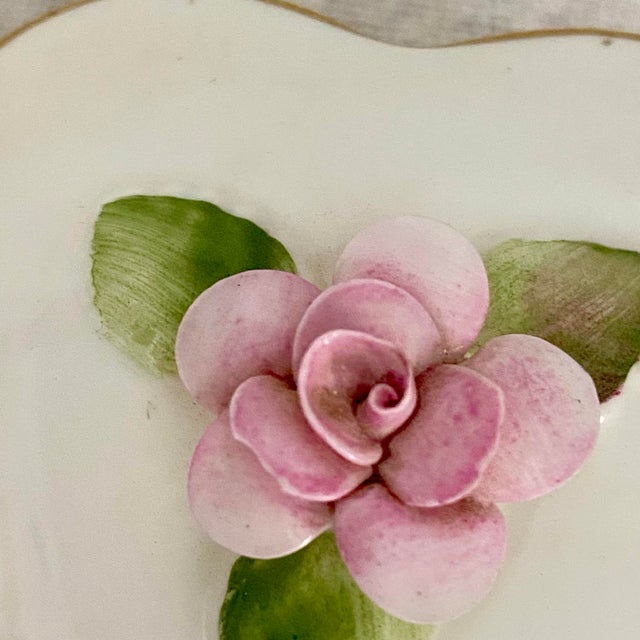 Coalport Porcelain Trinket Heart Box With Rose - Made in England For Sale In Sacramento - Image 6 of 6