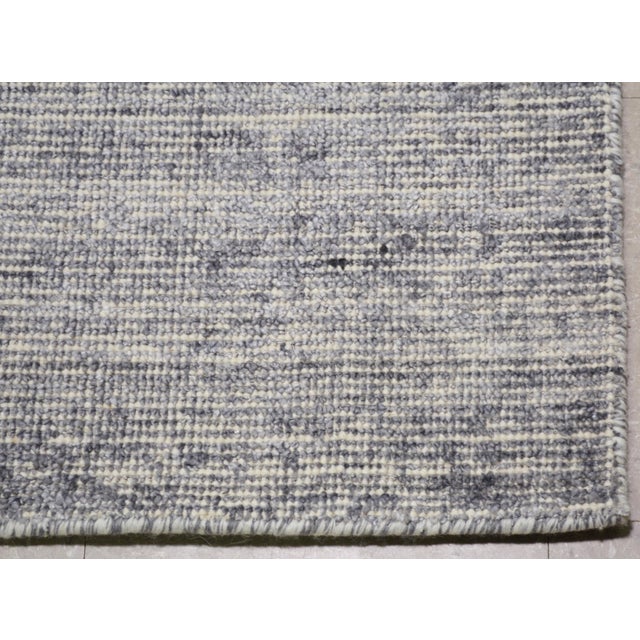 Indian Modern Indian Handloom Wool/Bamboo Rug, 10'x14' For Sale - Image 3 of 6