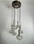 Italian 6-Light Cascade Steel and Crystal Chandelier, 1970s For Sale - Image 6 of 18